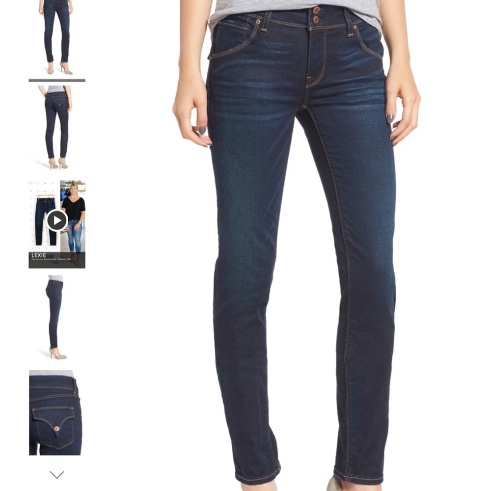 Hudson mid-rise Collin skinny jeans